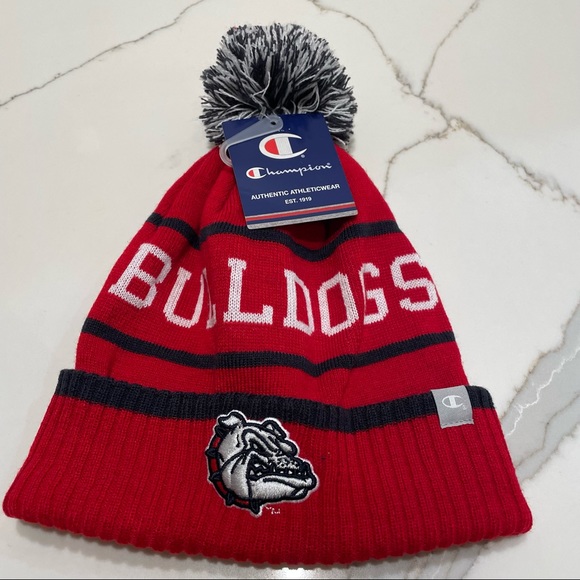 Cuffed Champion Beanie Hat Pom Cap 